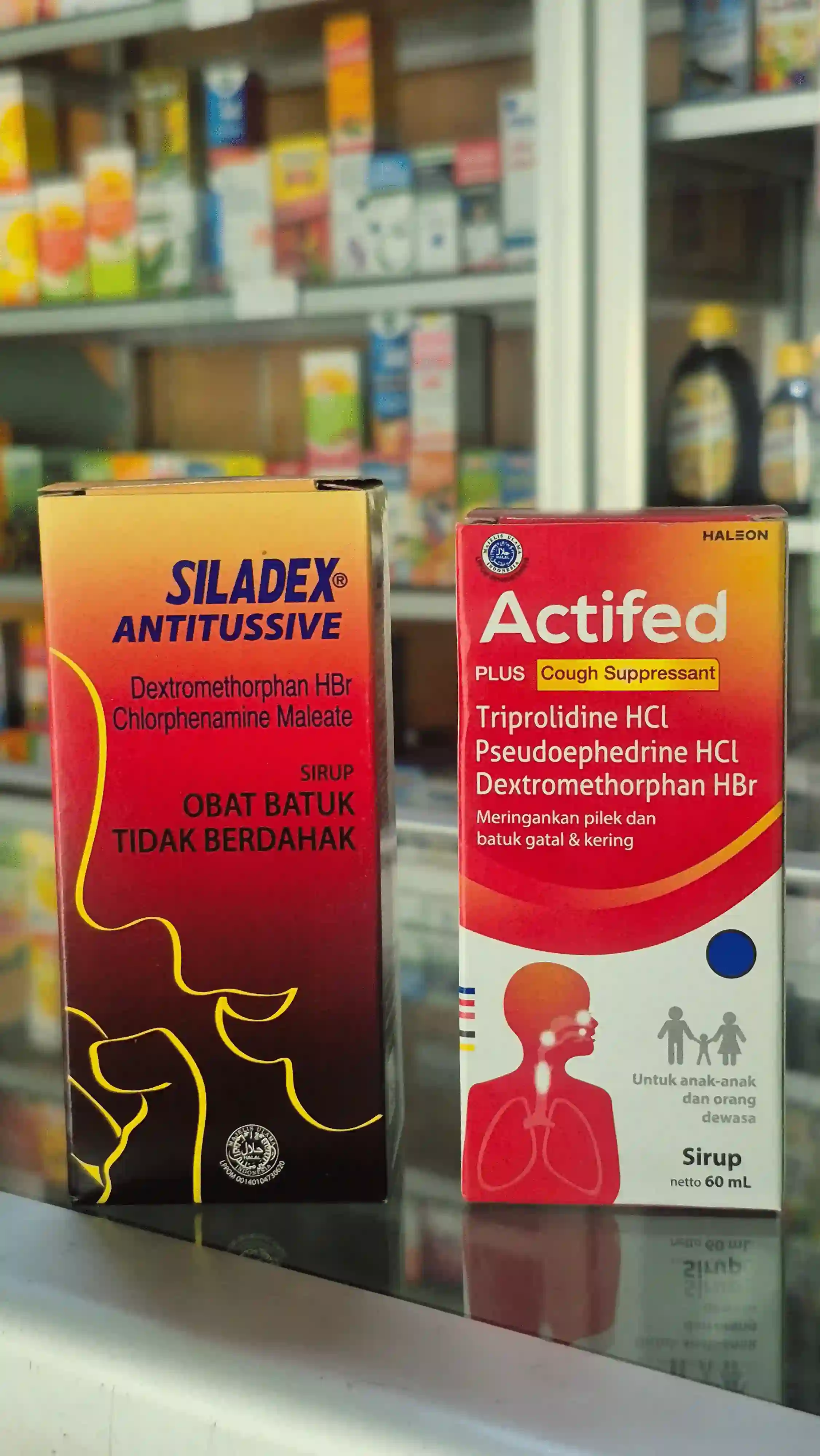 Siladex Actifed -  Sirup Pereda Batuk Tidak Berdahak